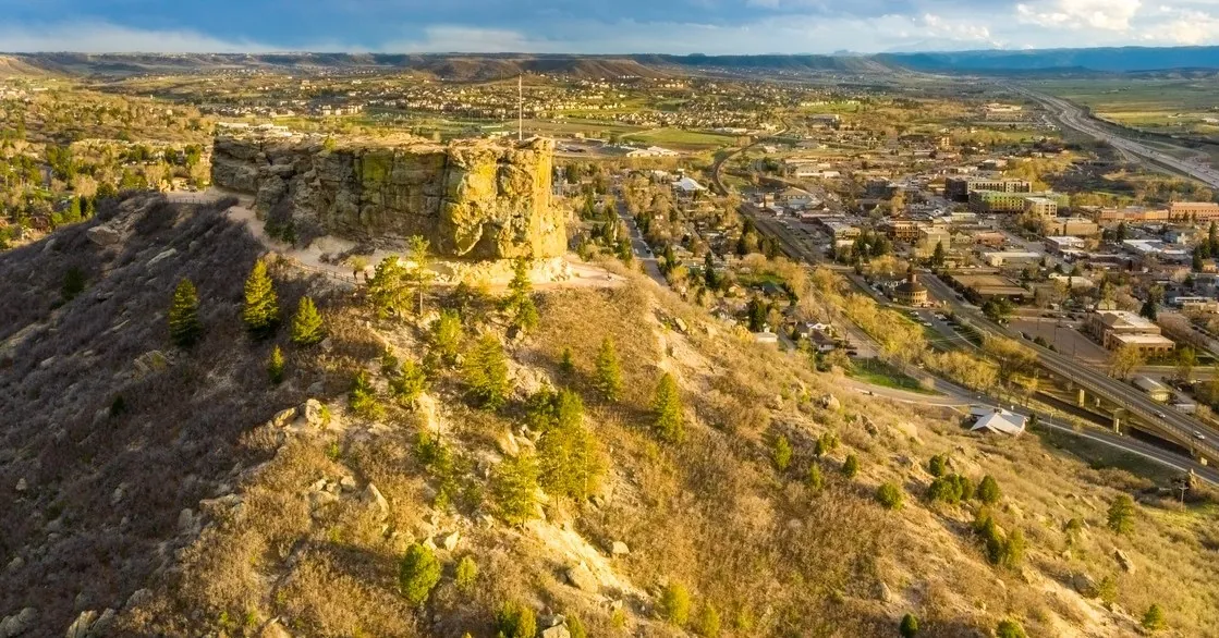 Overhead View of Douglas County on a Bright Golden Day